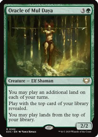Oracle of Mul Daya (EOC-102) [Commander: Edge of Eternities] MTG Single Wizards of the Coast