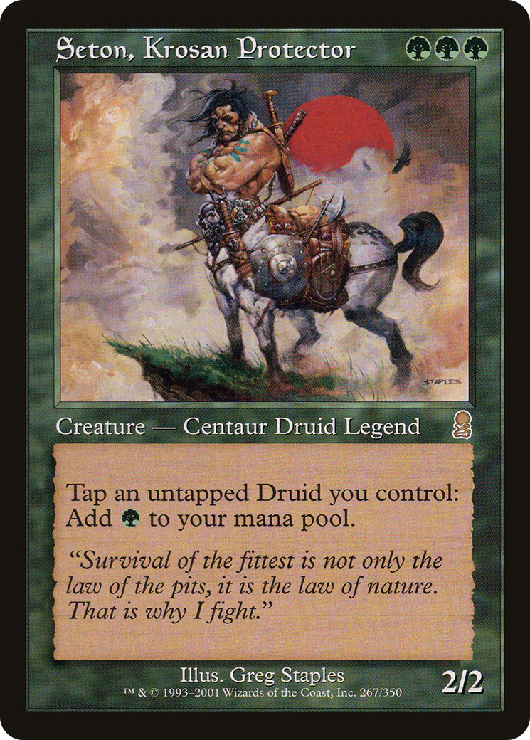 Seton, Krosan Protector (ODY-267) [Odyssey] MTG Single Wizards of the Coast