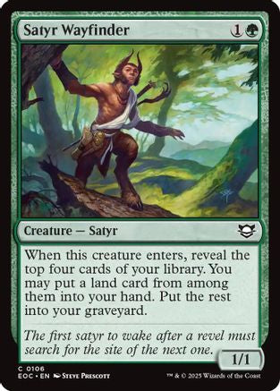 Satyr Wayfinder (EOC-106) [Commander: Edge of Eternities] MTG Single Wizards of the Coast