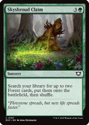 Skyshroud Claim (EOC-107) [Commander: Edge of Eternities] MTG Single Wizards of the Coast