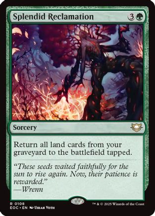 Splendid Reclamation (EOC-108) [Commander: Edge of Eternities] MTG Single Wizards of the Coast