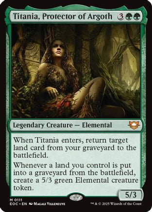 Titania, Protector of Argoth (EOC-111) [Commander: Edge of Eternities] MTG Single Wizards of the Coast