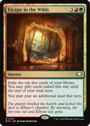Escape to the Wilds (EOC-115) [Commander: Edge of Eternities] MTG Single Wizards of the Coast