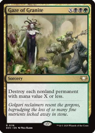 Gaze of Granite (EOC-116) [Commander: Edge of Eternities] MTG Single Wizards of the Coast