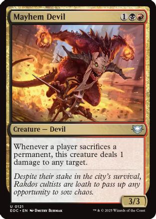 Mayhem Devil (EOC-121) [Commander: Edge of Eternities] MTG Single Wizards of the Coast