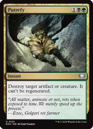Putrefy (EOC-124) [Commander: Edge of Eternities] MTG Single Wizards of the Coast