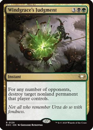 Windgrace's Judgment (EOC-129) [Commander: Edge of Eternities] MTG Single Wizards of the Coast