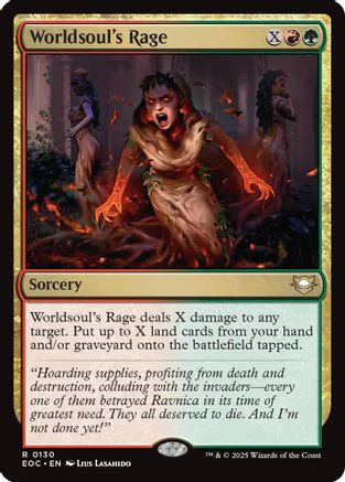 Worldsoul's Rage (EOC-130) [Commander: Edge of Eternities] MTG Single Wizards of the Coast