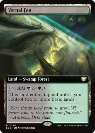Vernal Fen (Extended Art) (EOC-044) [Commander: Edge of Eternities] MTG Single Wizards of the Coast