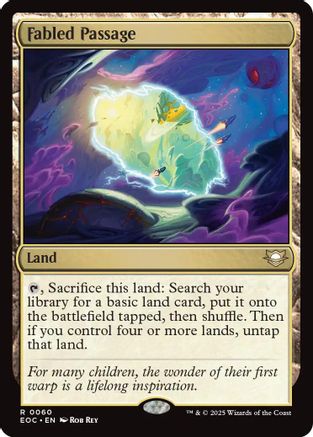 Fabled Passage (EOC-060) [Commander: Edge of Eternities] MTG Single Wizards of the Coast