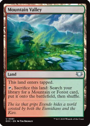 Mountain Valley (EOC-061) [Commander: Edge of Eternities] MTG Single Wizards of the Coast
