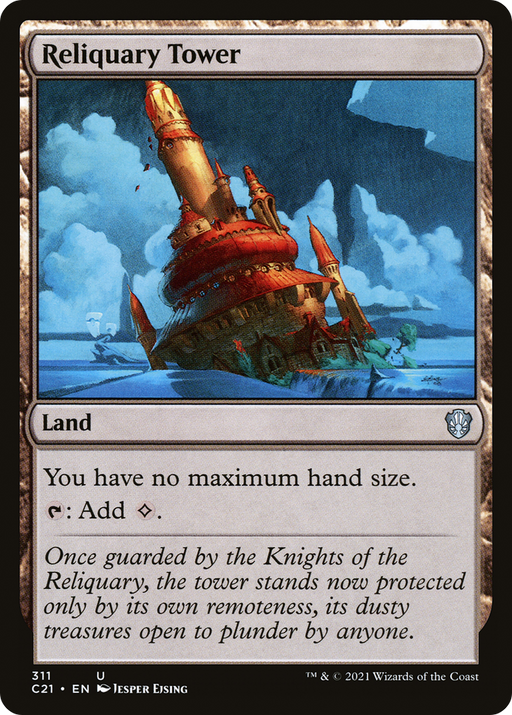 Reliquary Tower (C21-311) [Commander 2021] MTG Single Wizards of the Coast
