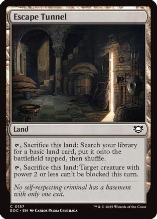 Escape Tunnel (EOC-157) [Commander: Edge of Eternities] MTG Single Wizards of the Coast