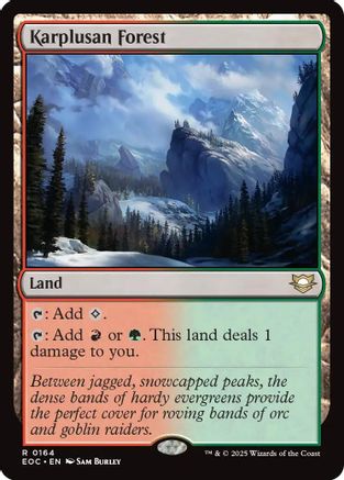 Karplusan Forest (EOC-164) [Commander: Edge of Eternities] MTG Single Wizards of the Coast