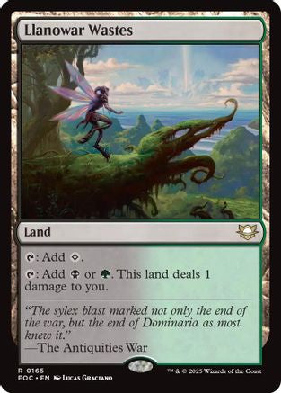 Llanowar Wastes (EOC-165) [Commander: Edge of Eternities] MTG Single Wizards of the Coast