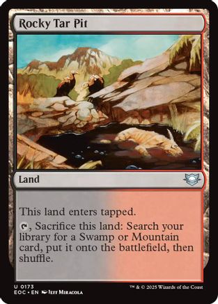 Rocky Tar Pit (EOC-173) [Commander: Edge of Eternities] MTG Single Wizards of the Coast
