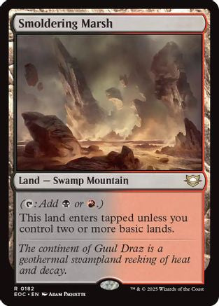 Smoldering Marsh (EOC-182) [Commander: Edge of Eternities] MTG Single Wizards of the Coast