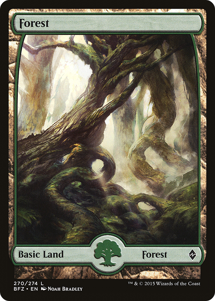 Forest (BFZ-270) [Battle for Zendikar] MTG Single Wizards of the Coast