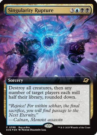 Singularity Rupture (Extended Art) (BABP-398) [Buy-A-Box Promos] Foil MTG Single Wizards of the Coast