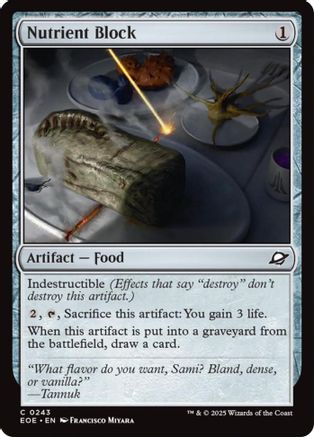 Nutrient Block (EOE-243) [Edge of Eternities] Foil MTG Single Wizards of the Coast