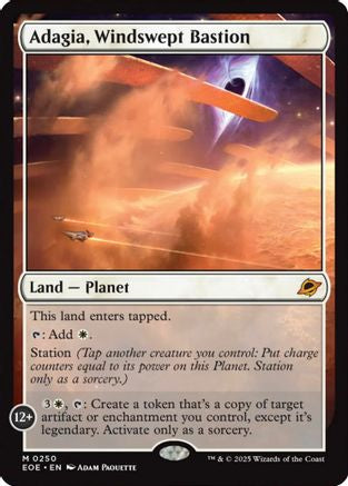 Adagia, Windswept Bastion (EOE-250) [Edge of Eternities] Foil MTG Single Wizards of the Coast