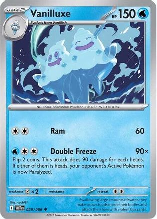 Vanilluxe (29) - [SV: White Flare] Reverse Holofoil Pokemon Single Pokémon