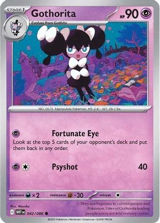 Gothorita (42) Reverse Holofoil [SV: White Flare] Pokemon Single Pokémon