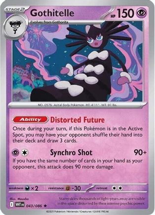 Gothitelle (43) Reverse Holofoil [SV: White Flare] Pokemon Single Pokémon