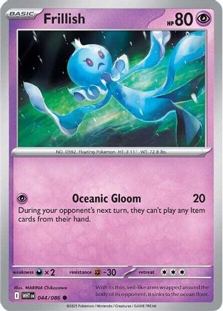 Frillish (44) Reverse Holofoil [SV: White Flare] Pokemon Single Pokémon