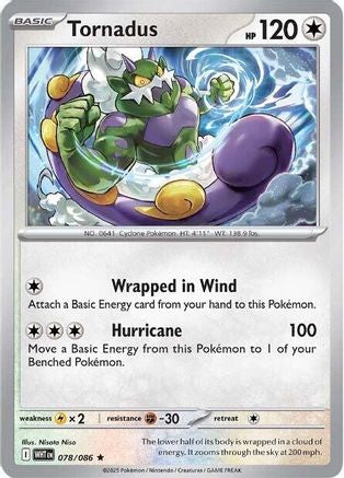 Tornadus (78) - [SV: White Flare] Holofoil Pokemon Single Pokémon