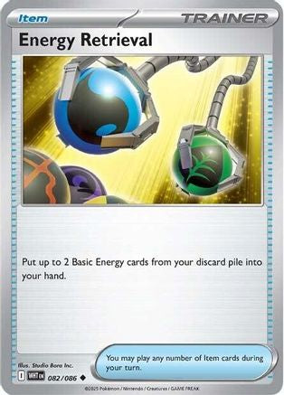 Energy Retrieval (82) - [SV: White Flare] Reverse Holofoil Pokemon Single Pokémon