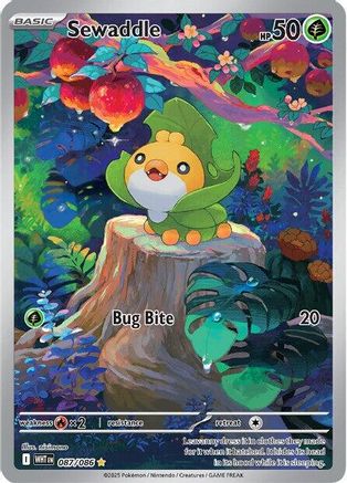Sewaddle - 087/086 Holofoil [SV: White Flare] Pokemon Single Pokémon