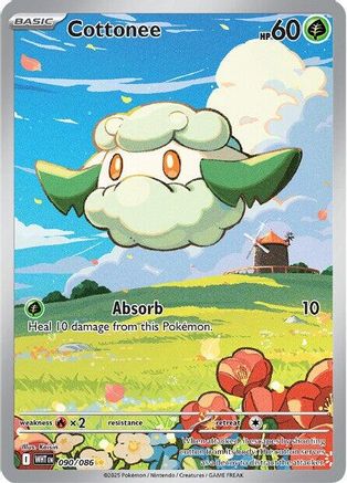 Cottonee - 090/086 (90) - [SV: White Flare] Holofoil Pokemon Single Pokémon
