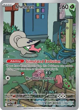 Shelmet - 093/086 (93) - [SV: White Flare] Holofoil Pokemon Single Pokémon