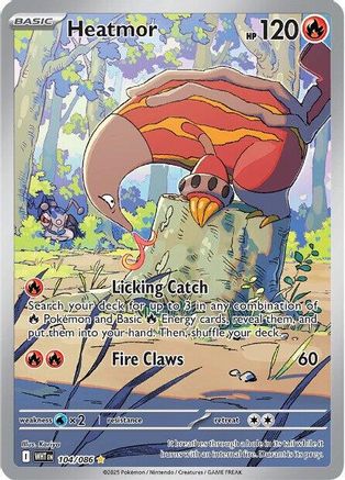 Heatmor - 104/086 Holofoil [SV: White Flare] Pokemon Single Pokémon