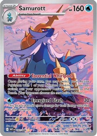 Samurott - 107/086 (107) - [SV: White Flare] Holofoil Pokemon Single Pokémon