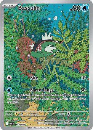 Basculin - 108/086 (108) - [SV: White Flare] Holofoil Pokemon Single Pokémon