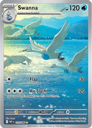 Swanna - 110/086 (110) - [SV: White Flare] Holofoil Pokemon Single Pokémon