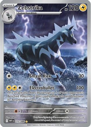 Zebstrika - 115/086 Holofoil [SV: White Flare] Pokemon Single Pokémon