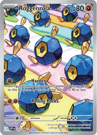 Roggenrola - 127/086 (127) - [SV: White Flare] Holofoil Pokemon Single Pokémon