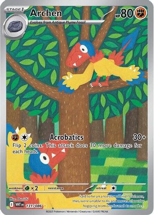 Archen - 131/086 Holofoil [SV: White Flare] Pokemon Single Pokémon
