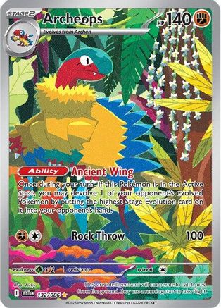 Archeops - 132/086 (132) - [SV: White Flare] Holofoil Pokemon Single Pokémon