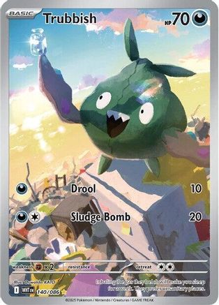 Trubbish - 140/086 (140) - [SV: White Flare] Holofoil Pokemon Single Pokémon