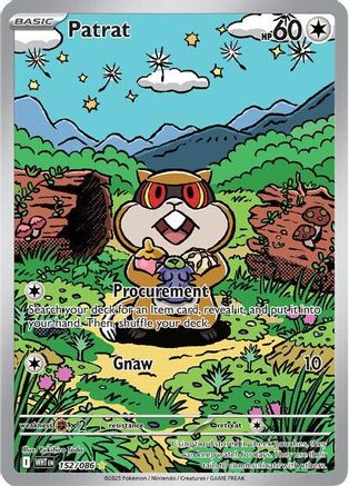 Patrat - 152/086 (152) - [SV: White Flare] Holofoil Pokemon Single Pokémon