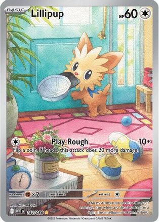 Lillipup - 154/086 (154) - [SV: White Flare] Holofoil Pokemon Single Pokémon