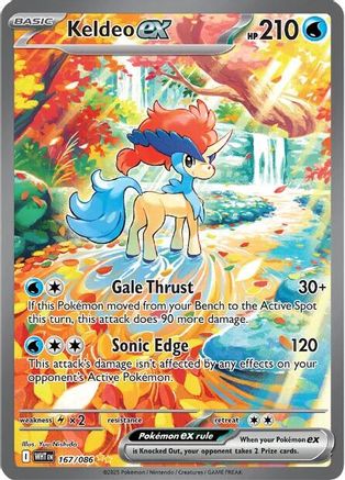 Keldeo ex - 167/086 (167) - [SV: White Flare] Holofoil Pokemon Single Pokémon