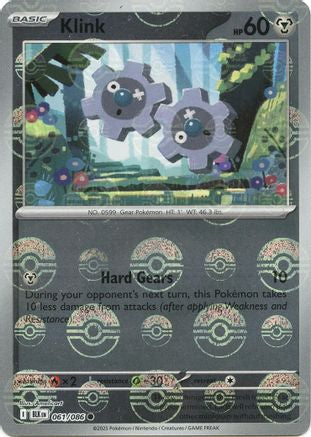 Klink (Poke Ball Pattern) (61) Holofoil [SV: Black Bolt] Pokemon Single Pokémon