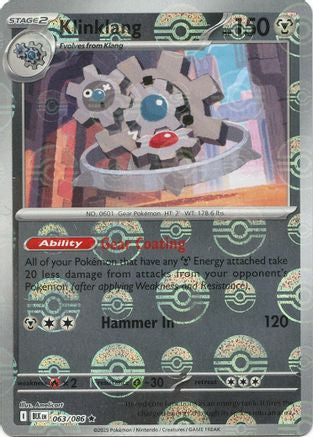 Klinklang (Poke Ball Pattern) (63) Holofoil [SV: Black Bolt] Pokemon Single Pokémon