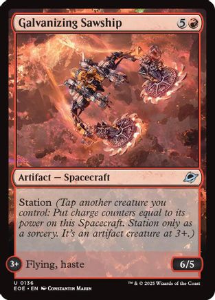 Galvanizing Sawship (EOE-136) [Edge of Eternities] MTG Single Wizards of the Coast