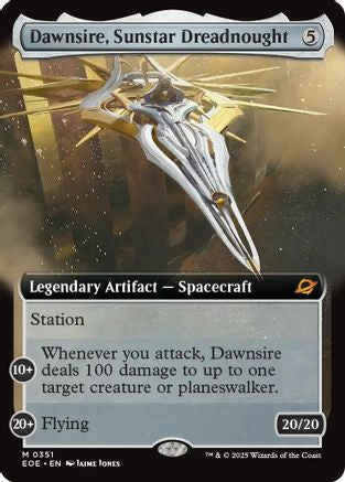 Dawnsire, Sunstar Dreadnought (EOE-351) [Edge of Eternities] Foil MTG Single Wizards of the Coast